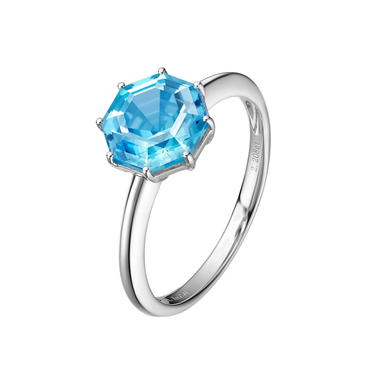Victoriana Small Octagon Cut Solitaire Ring