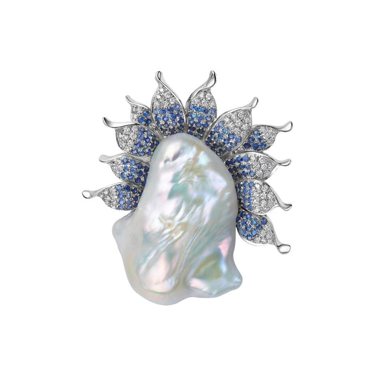 Imperial Wave Brooch Pendant